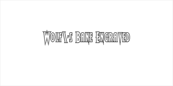 Wolf's Bane Engraved Logo