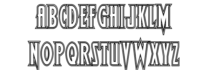 Wolf's Bane Engraved Font LOWERCASE
