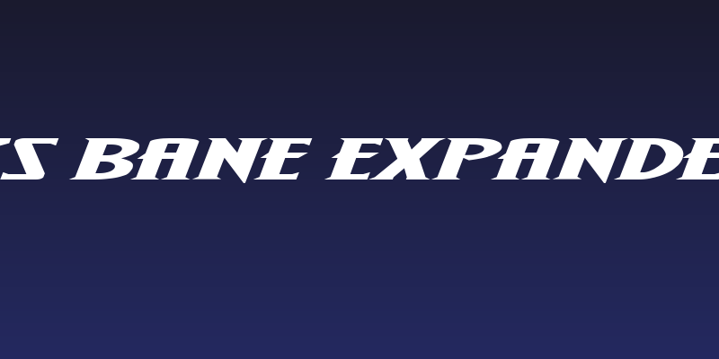 Wolf's Bane Expanded Italic Social Header