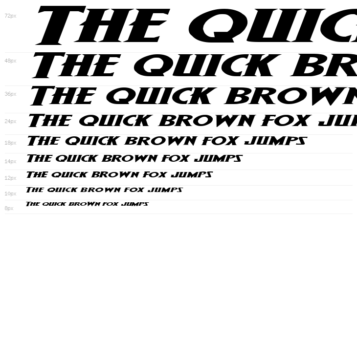 Wolf's Bane Expanded Italic Waterfall