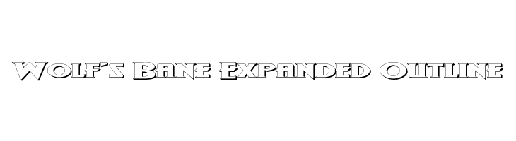 Wolf's Bane Expanded Outline  font caratteri gratis