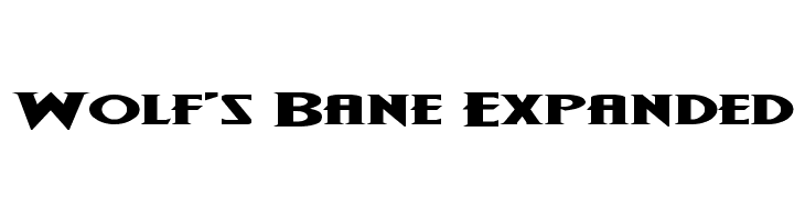 Wolf's Bane Expanded  baixar fontes gratis