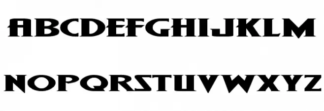 Wolf's Bane Expanded Font Litere mari