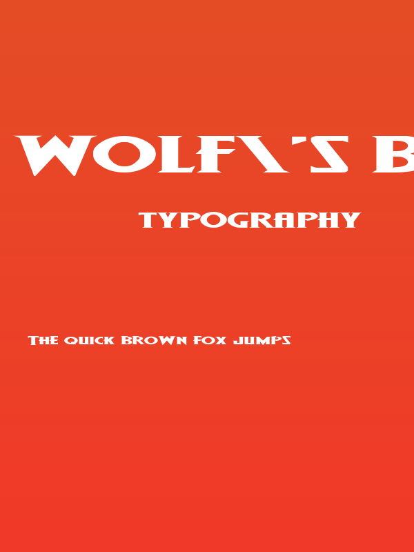 Wolf's Bane Expanded Poster