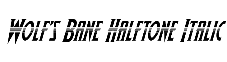 Wolf's Bane Halftone Italic  font caratteri gratis