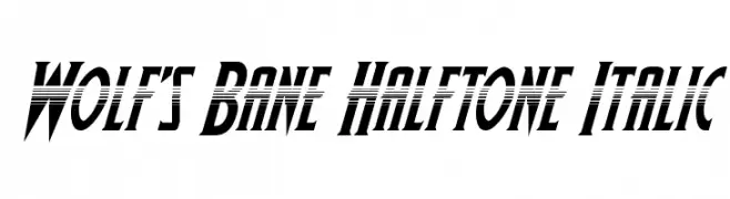 Wolf's Bane Halftone Italic  font caratteri gratis