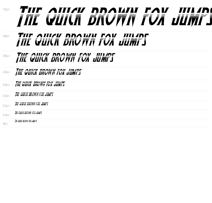 Wolf's Bane Halftone Italic Waterfall