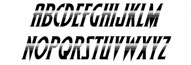 Wolf's Bane Halftone Italic 字体 小写
