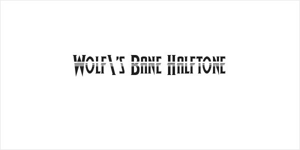 Wolf's Bane Halftone Logo