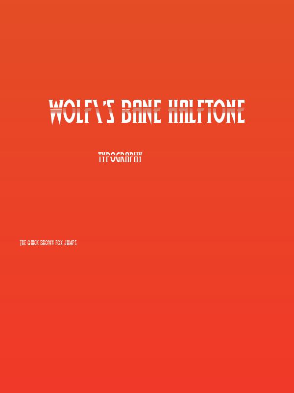 Wolf's Bane Halftone Poster