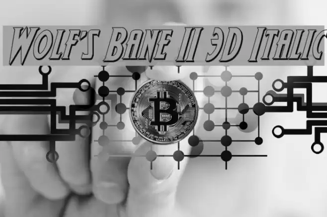 Wolf's Bane II 3D Italic Font examples