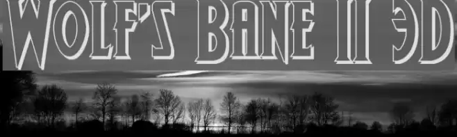 Wolf's Bane II 3D Font examples