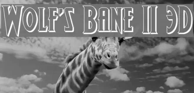 Wolf's Bane II 3D Font examples