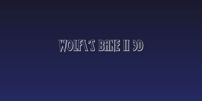 Wolf's Bane II 3D Social Header