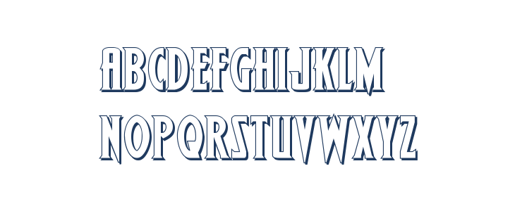 Wolf's Bane II 3D Lowercase