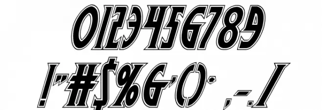 Wolf's Bane II Academy Italic Font OTHER CHARS