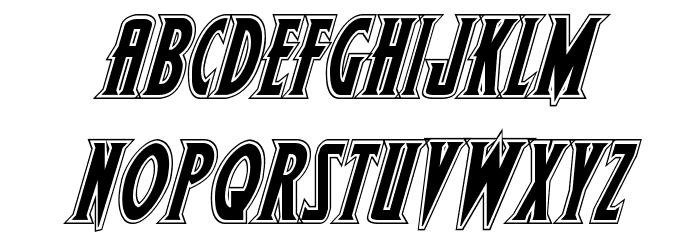 Wolf's Bane II Academy Italic Font LOWERCASE
