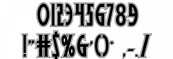 Wolf's Bane II Academy Font OTHER CHARS