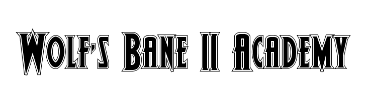Wolf's Bane II Academy Font
