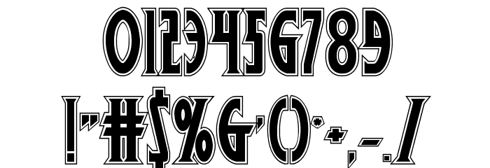 Wolf's Bane II Academy Font OTHER CHARS