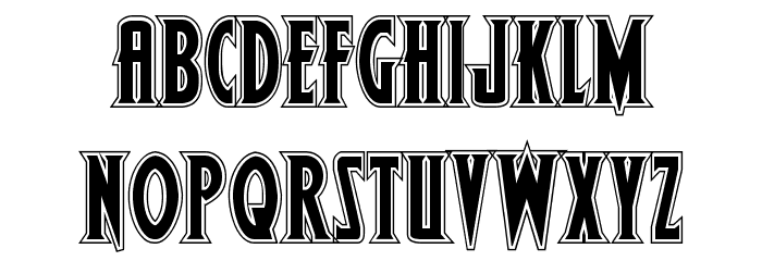Wolf's Bane II Academy Font LOWERCASE