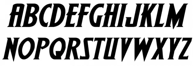 Wolf's Bane II Expanded Italic Fuentes MINÚSCULAS