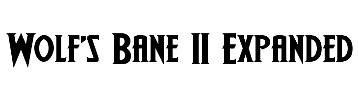 Wolf's Bane II Expanded  les polices de caractères gratuit tlcharger