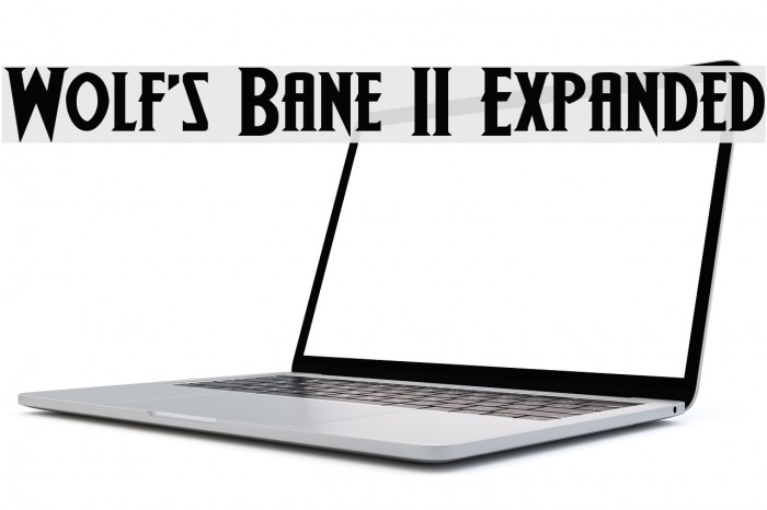 Wolf's Bane II Expanded Font examples