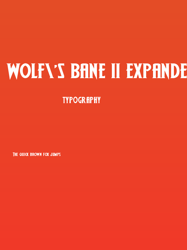 Wolf's Bane II Expanded Poster