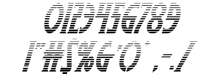 Wolf's Bane II Gradient Italic Font OTHER CHARS