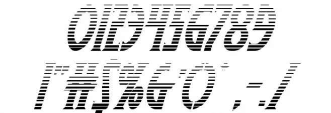 Wolf's Bane II Gradient Italic Polices AUTRES CHARS