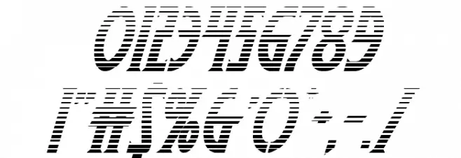 Wolf's Bane II Gradient Italic Font OTHER CHARS