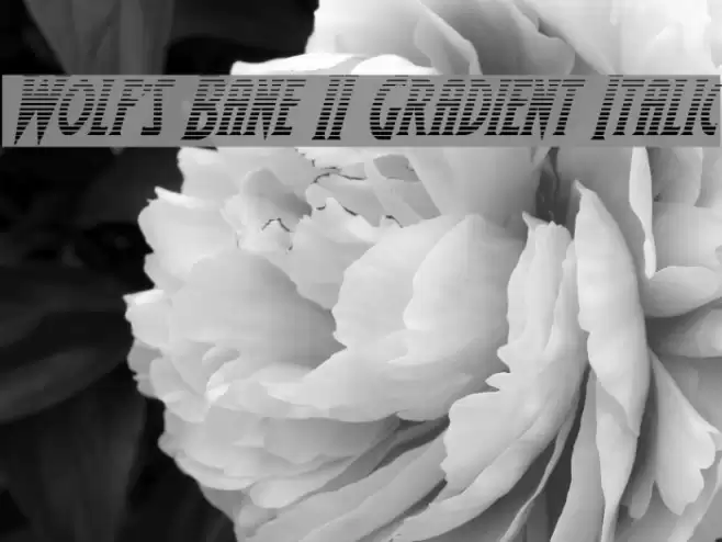 Wolf's Bane II Gradient Italic Font examples