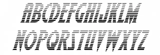 Wolf's Bane II Gradient Italic Fonte MINÚSCULAS