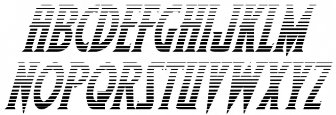 Wolf's Bane II Gradient Italic Fonte MAIÚSCULAS