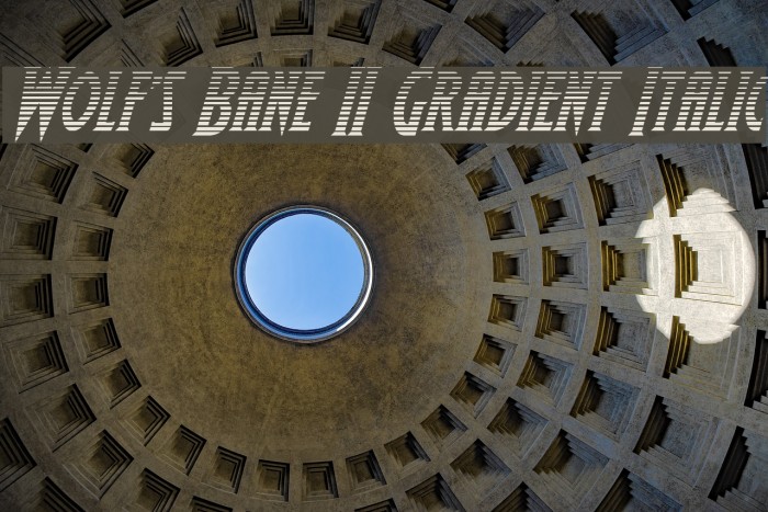Wolf's Bane II Gradient Italic Font examples