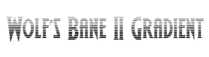 Wolf's Bane II Gradient Font