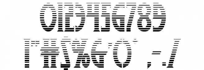 Wolf's Bane II Gradient Font OTHER CHARS