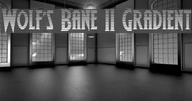 Wolf's Bane II Gradient Font examples