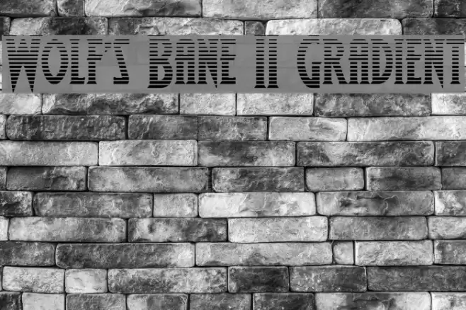Wolf's Bane II Gradient Font examples