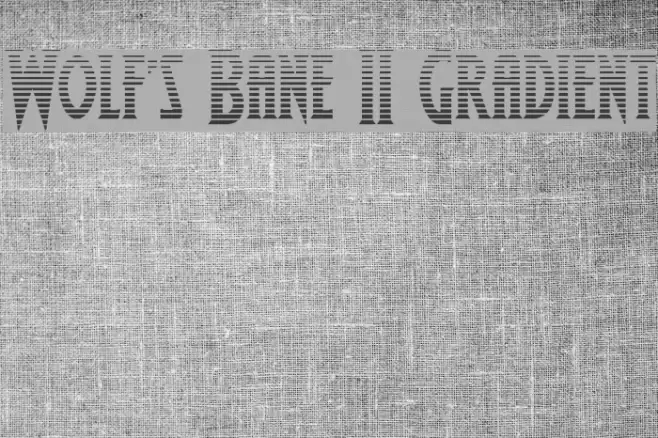 Wolf's Bane II Gradient Font examples