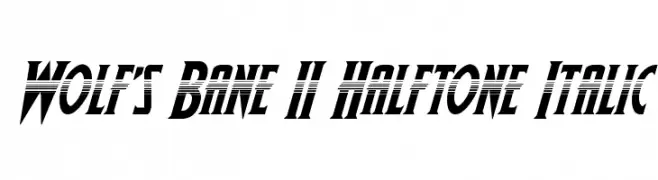 Wolf's Bane II Halftone Italic 