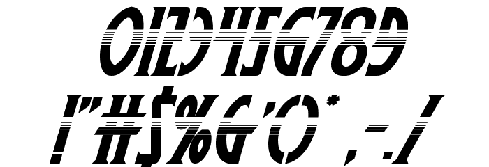 Wolf's Bane II Halftone Italic Font OTHER CHARS
