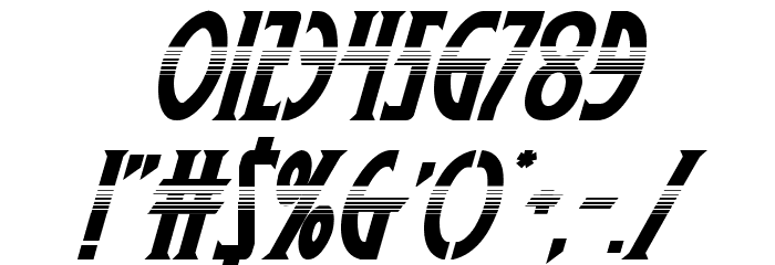 Wolf's Bane II Halftone Italic Font OTHER CHARS