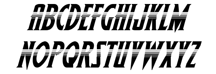 Wolf's Bane II Halftone Italic Font LOWERCASE