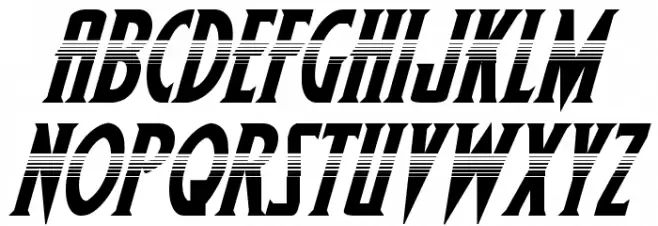 Wolf's Bane II Halftone Italic Шрифта ВЕРХНИЙ