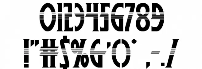 Wolf's Bane II Halftone Font OTHER CHARS