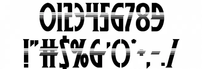 Wolf's Bane II Halftone Font OTHER CHARS