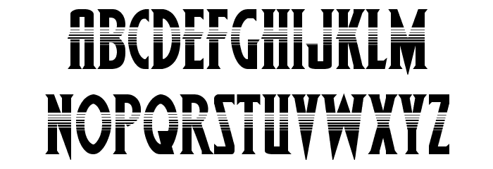 Wolf's Bane II Halftone Font LOWERCASE
