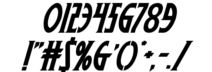 Wolf's Bane II Italic Font OTHER CHARS